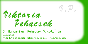 viktoria pehacsek business card